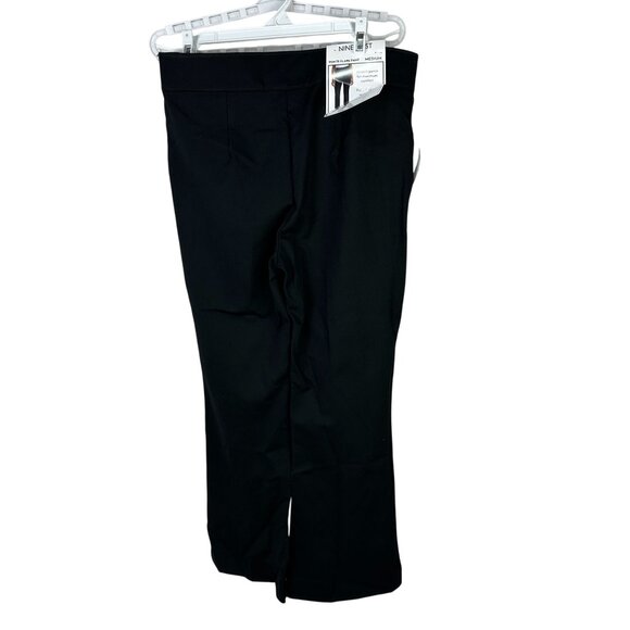 Nine West Jeans Black Ponte Flare Pants Medium Stretch Pull-On Waistband - Picture 7 of 7